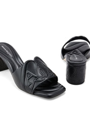 Sandales Alexander McQueen en cuir de veau noir