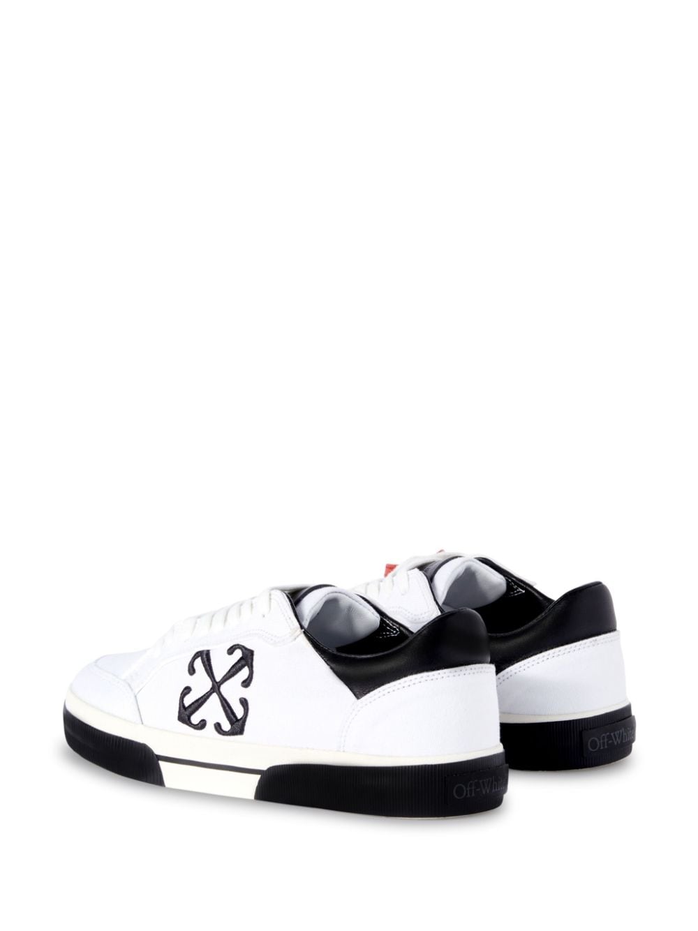 Baskets Off White en toile blanche et cuir