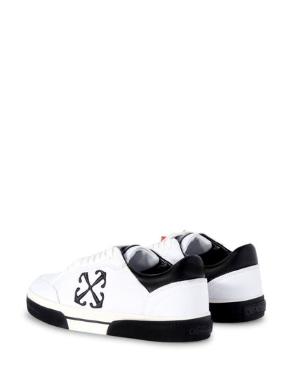 Baskets Off White en toile blanche et cuir
