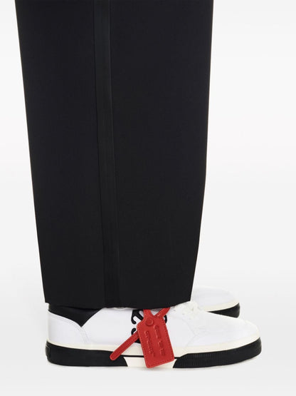 Baskets Off White en toile blanche et cuir