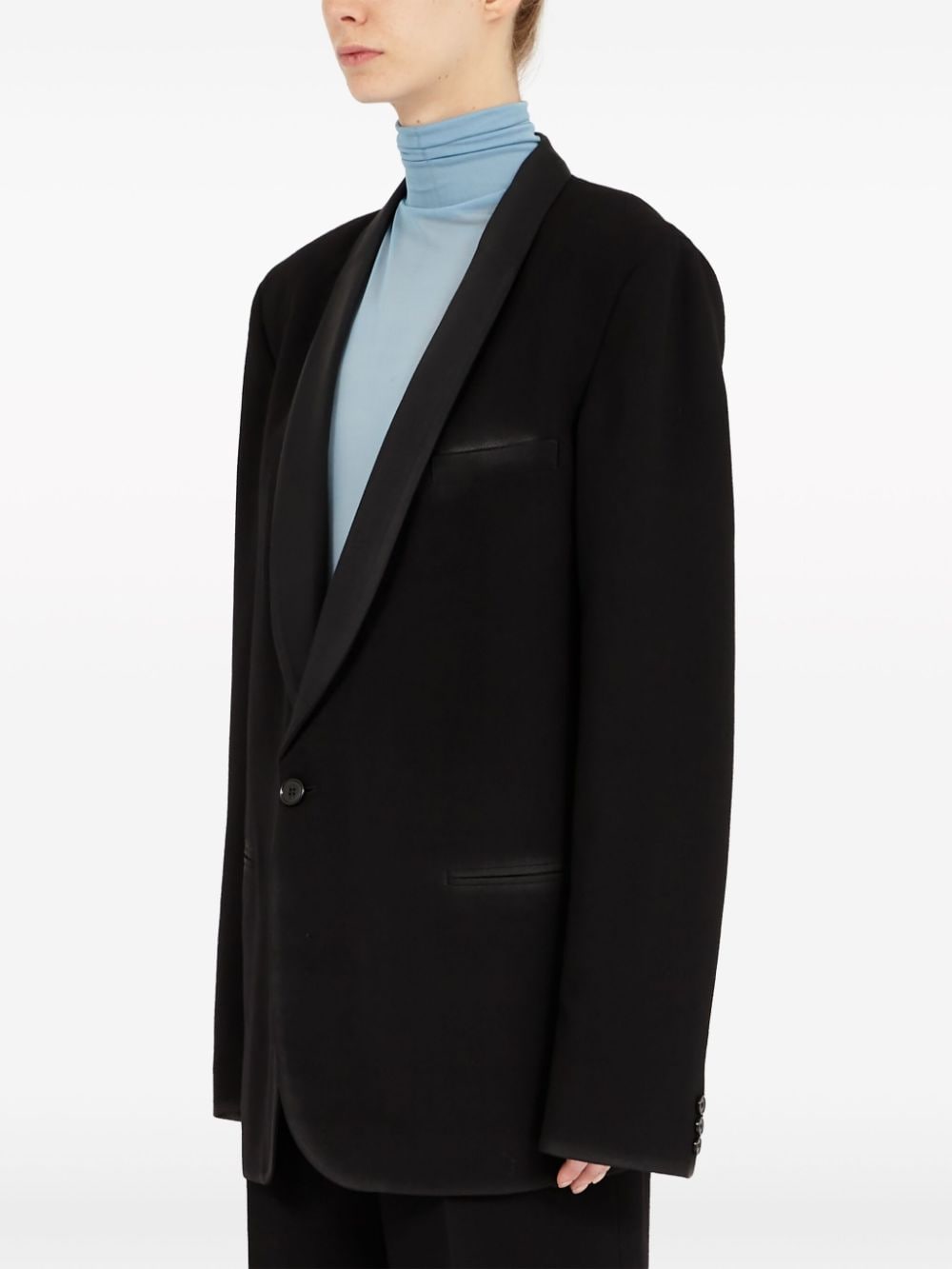 Maison Margiela Jackets Black wool shawl collar