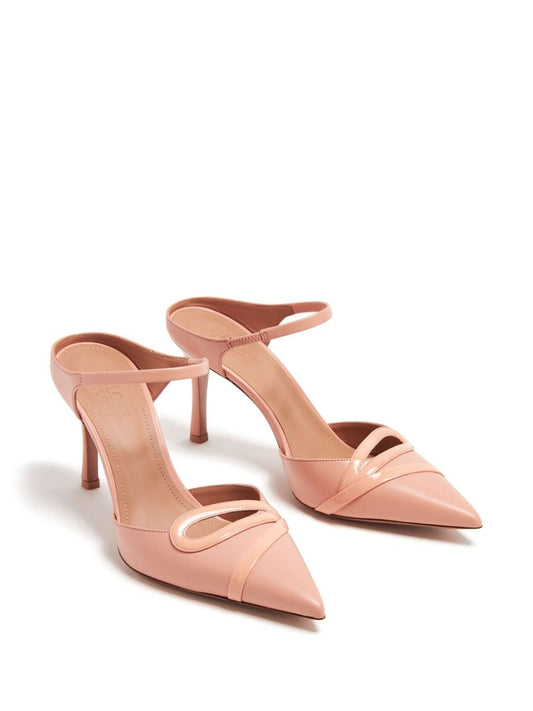 Escarpins à talons aiguilles en cuir Malone Souliers With Heel Powder
