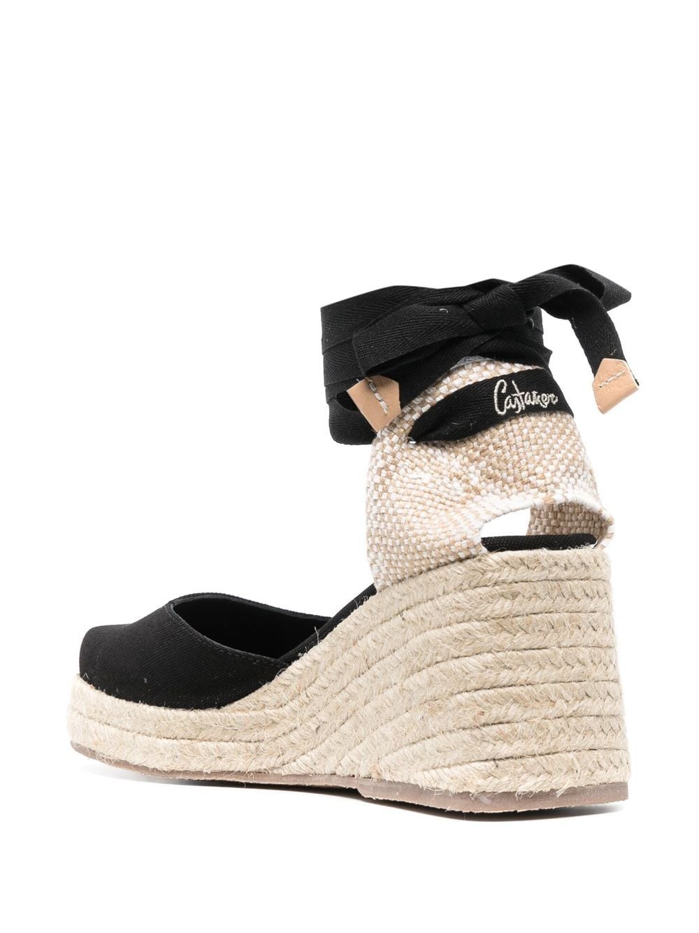 Castañer Castaner Flat shoes Black raffia espadrilles