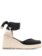 Castañer Castaner Flat shoes Black raffia espadrilles