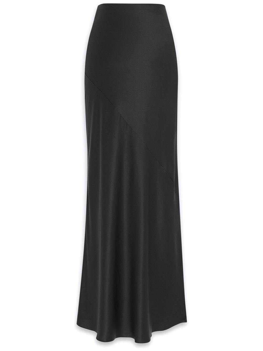 Saint Laurent Skirts Black silk crepe long skirt