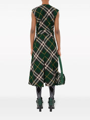 Burberry Dresses Green wool belted midi