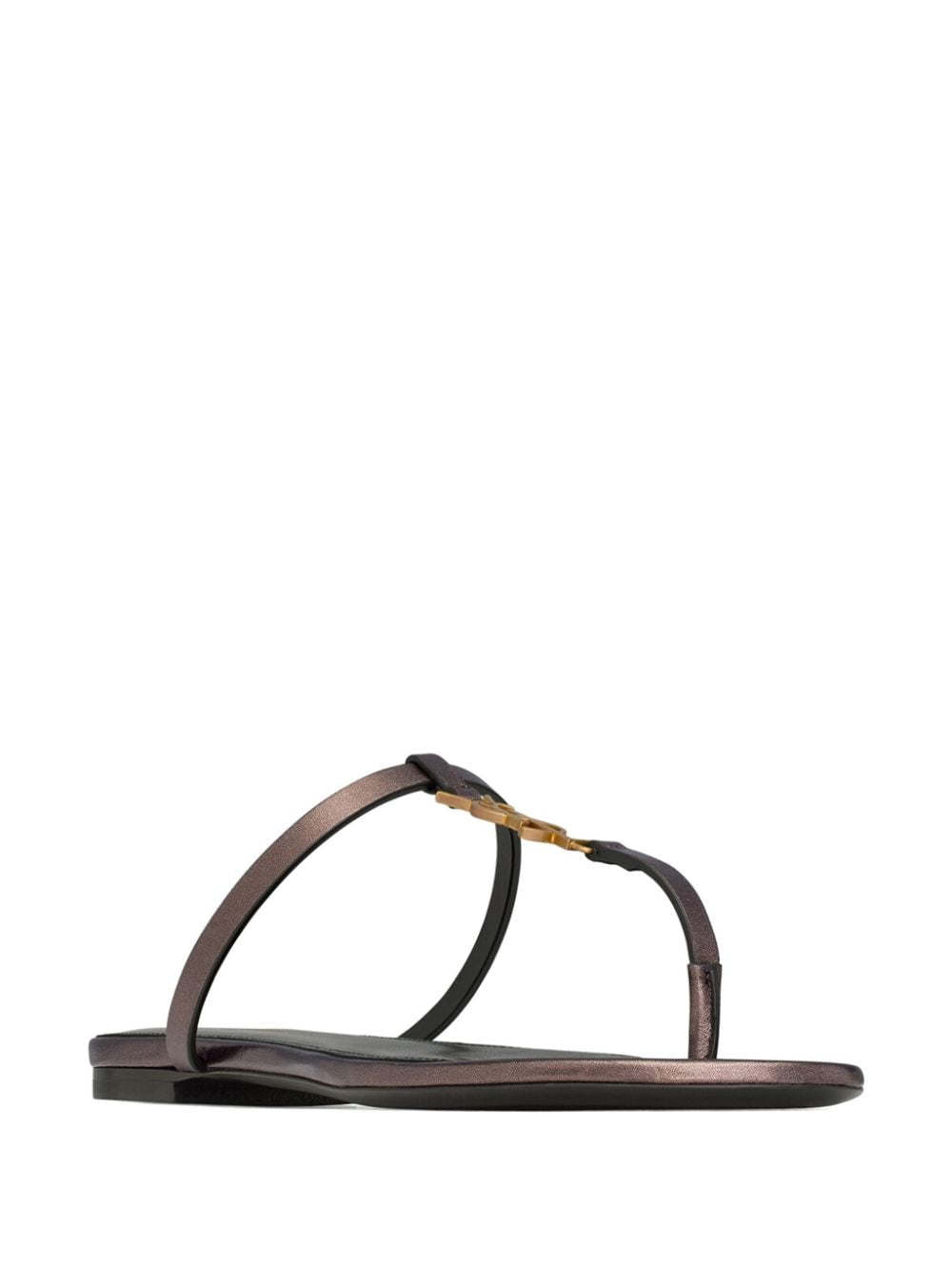 Sandales Saint Laurent Marron