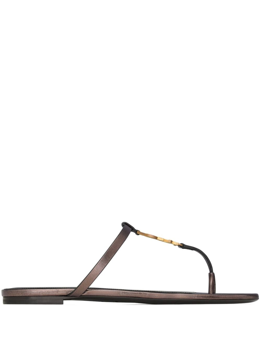 Sandales Saint Laurent Marron