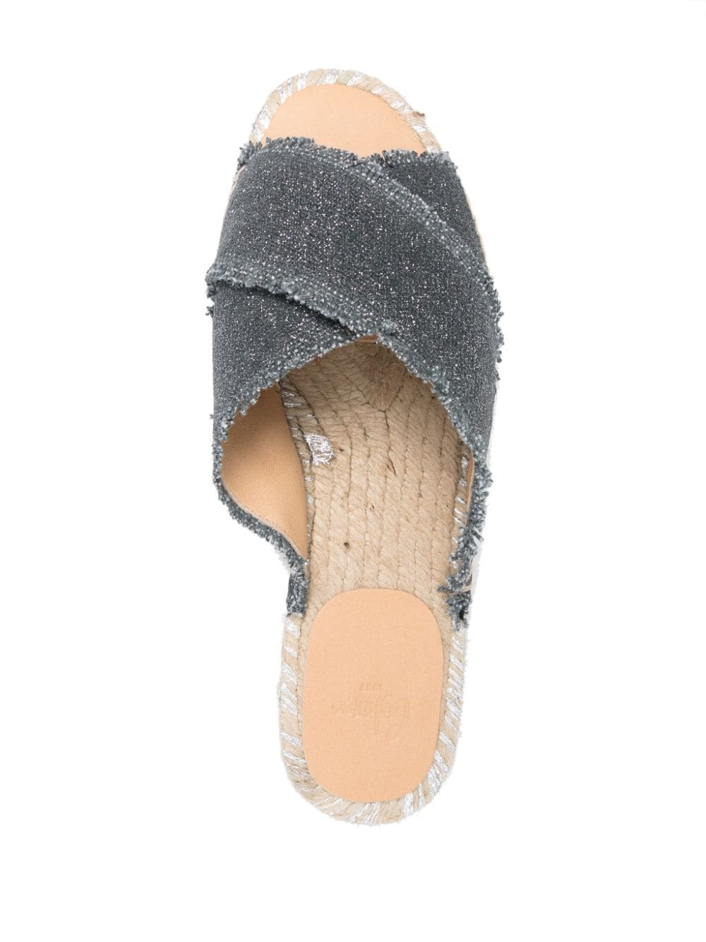 Castañer Sandalias Castaner Suela rafia gris