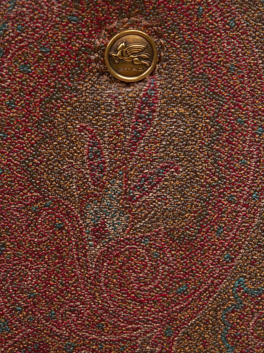 Etro maxi essential tote bag in brown calf leather