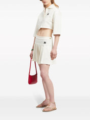 Palm Angels T-shirts and Polos White cropped polo