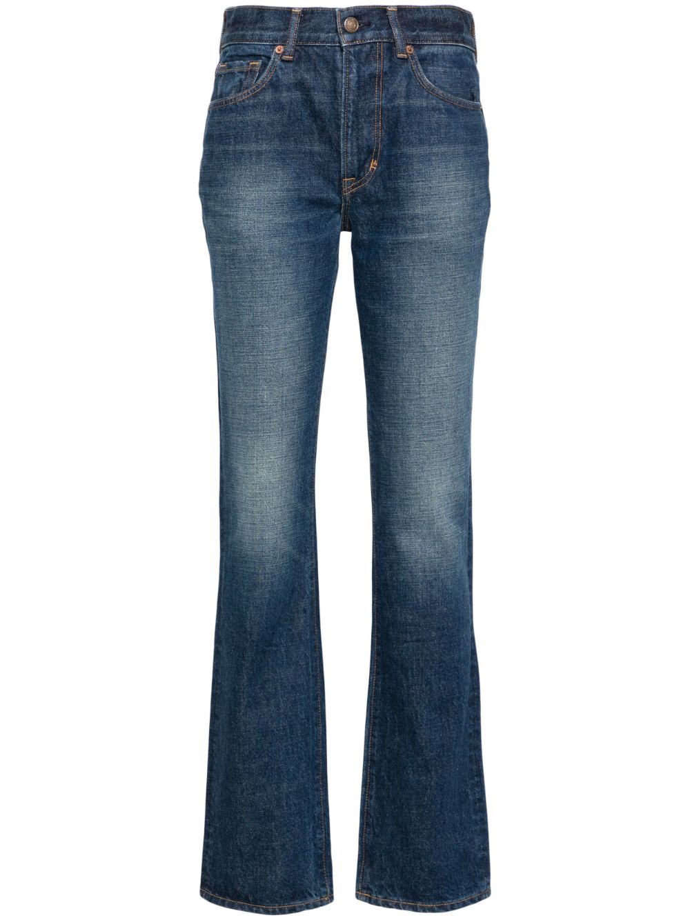 Tom Ford Jeans Denim bleu à jambe droite