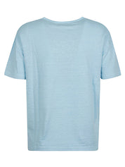 Base T-shirts and Polos Clear Blue linen jersey