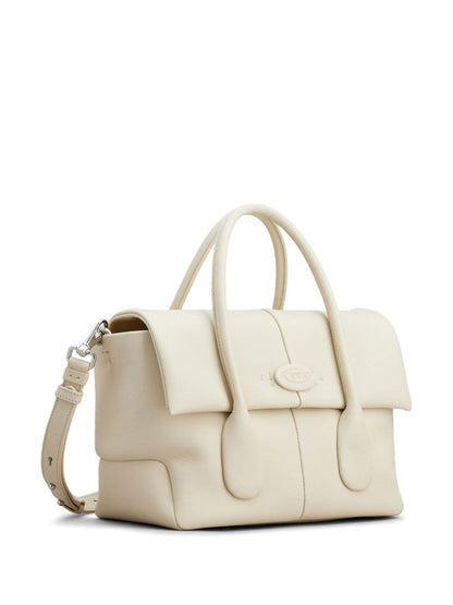 White Calf Leather Tote — Tod'S Shopper