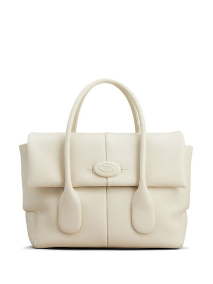 White Calf Leather Tote — Tod'S Shopper