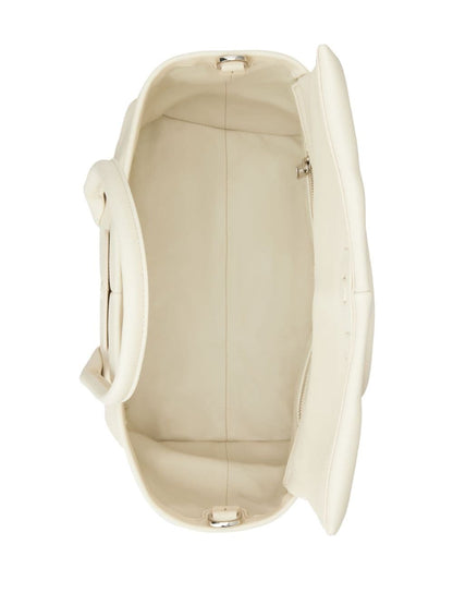 White Calf Leather Tote — Tod'S Shopper