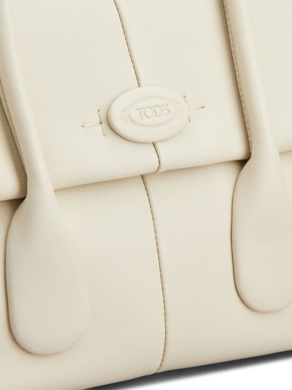 White Calf Leather Tote — Tod'S Shopper