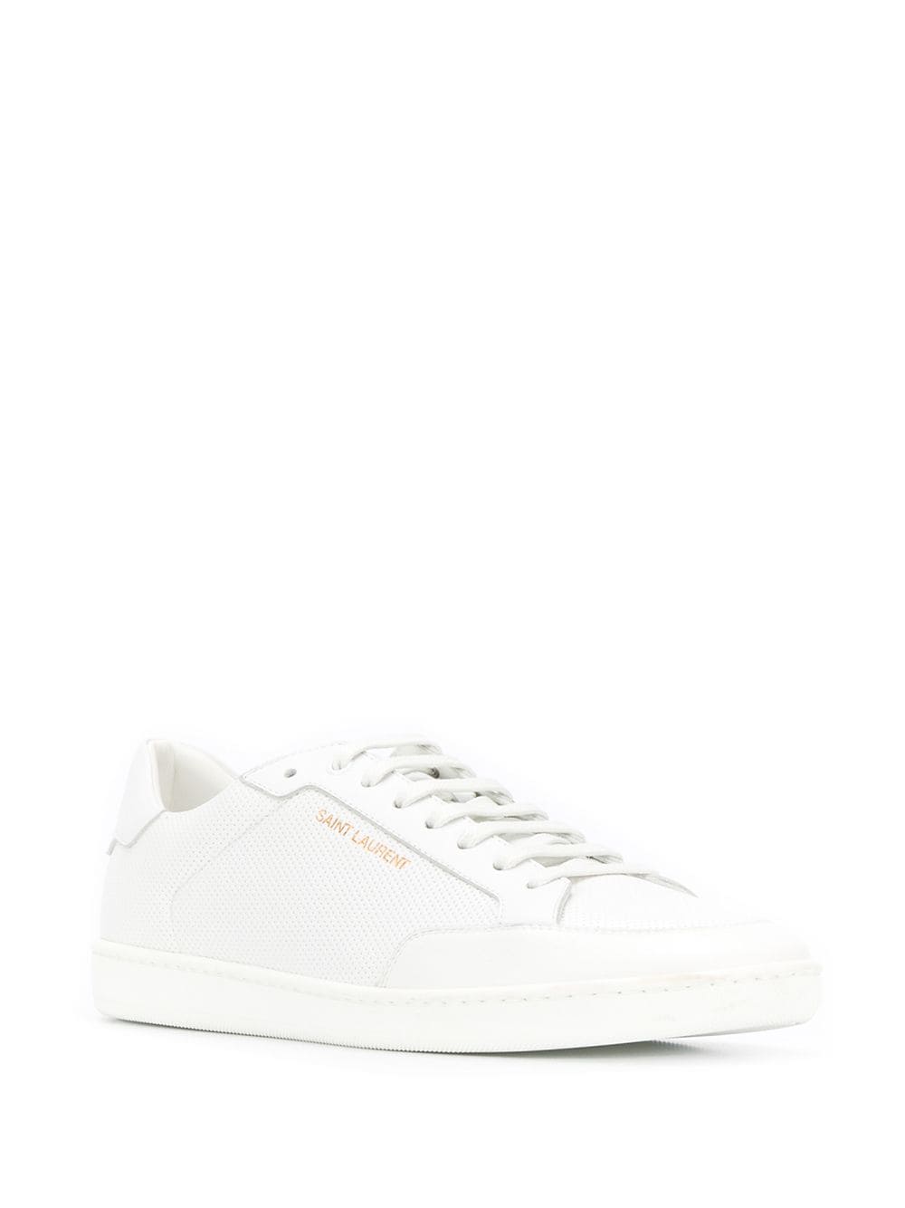 Baskets basses Saint Laurent en cuir blanc