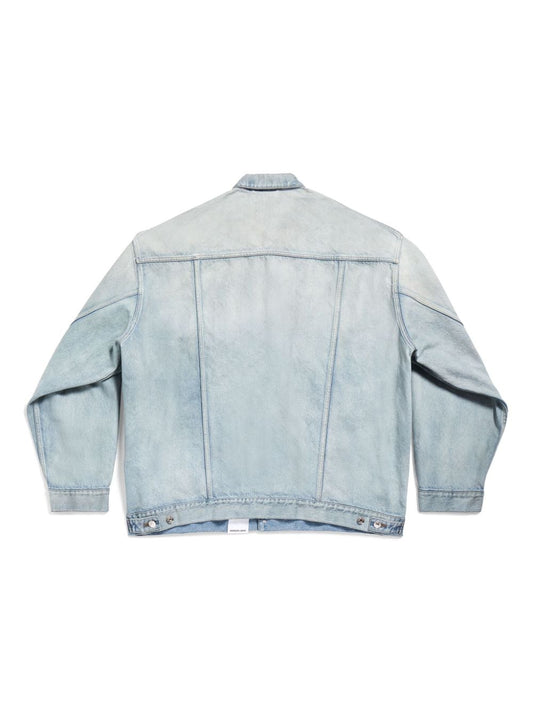 Balenciaga denim jacket — flap pockets & drop shoulder