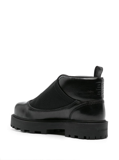 Bottes Givenchy en cuir de veau noir