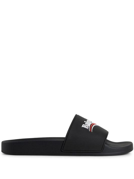 Balenciaga Sandals Black — Effortless luxury slip‑ons