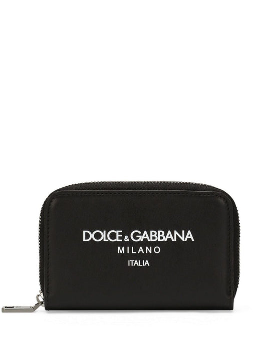 Dolce & Gabbana Black Calf Leather Wallet