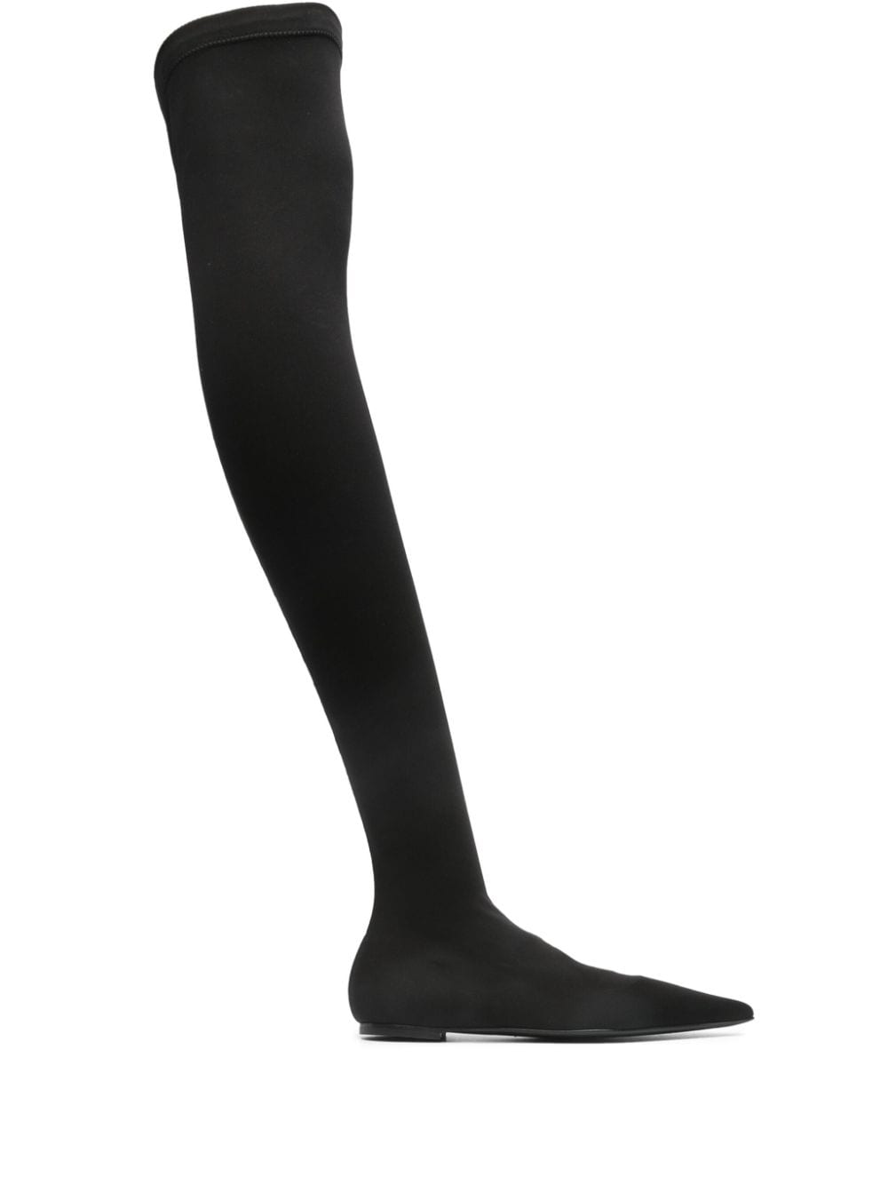 Bottes Dolce &amp; Gabbana en jersey stretch noir, longueur cuisse