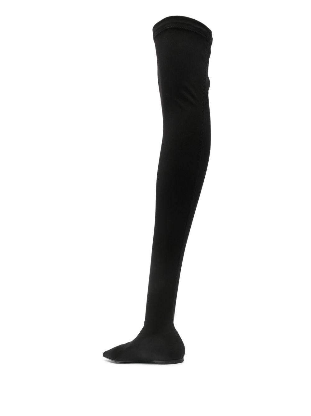 Bottes Dolce &amp; Gabbana en jersey stretch noir, longueur cuisse