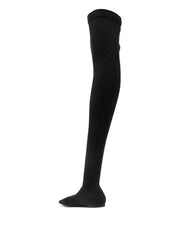 Bottes Dolce &amp; Gabbana en jersey stretch noir, longueur cuisse
