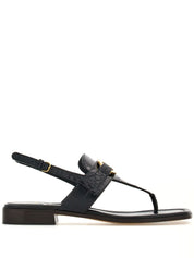 Ferragamo Sandals in Black Lambskin