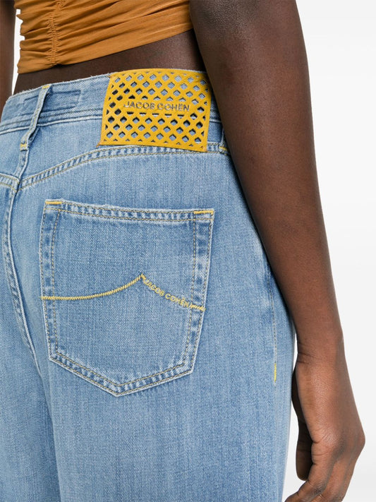 Jacob Cohen Jeans Blue — Straight Low‑Rise Women’s Jeans