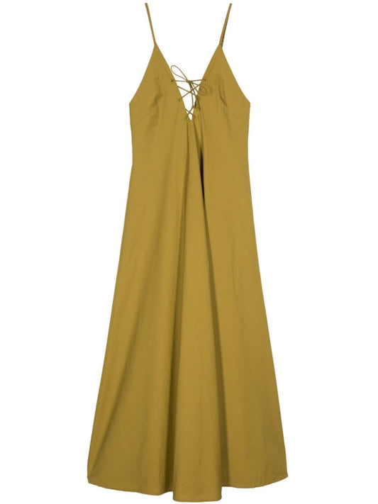 Forte Forte Khaki Cotton Poplin Dress