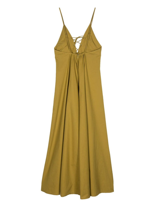 Forte Forte Khaki Cotton Poplin Dress