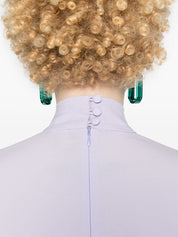 Taller Marmo Main Dresses Lilac mini dress with fringe