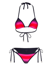 The Attico Sea clothing Fuchsia stretch-jersey bikini
