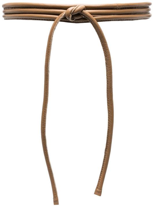 Camel Wrap Leather Belt — FURLING BY GIANI