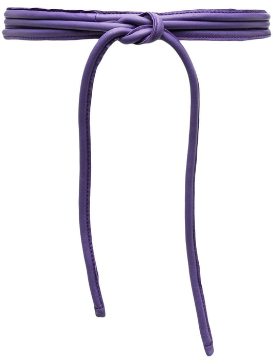 Purple Calf Leather Belt — Furling By Giani