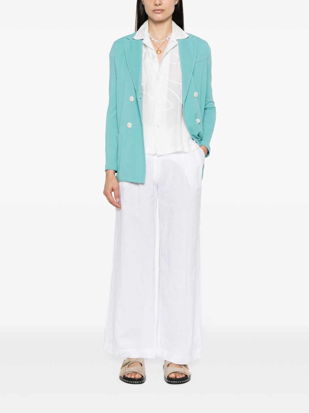 Circolo 1901 Jackets Clear Blue cotton blend