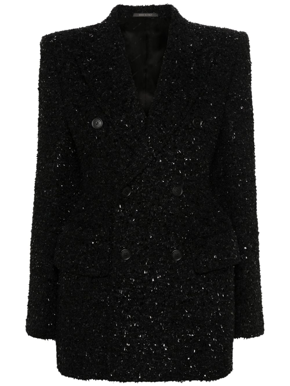 Balenciaga Jackets Black wool tweed double-breasted