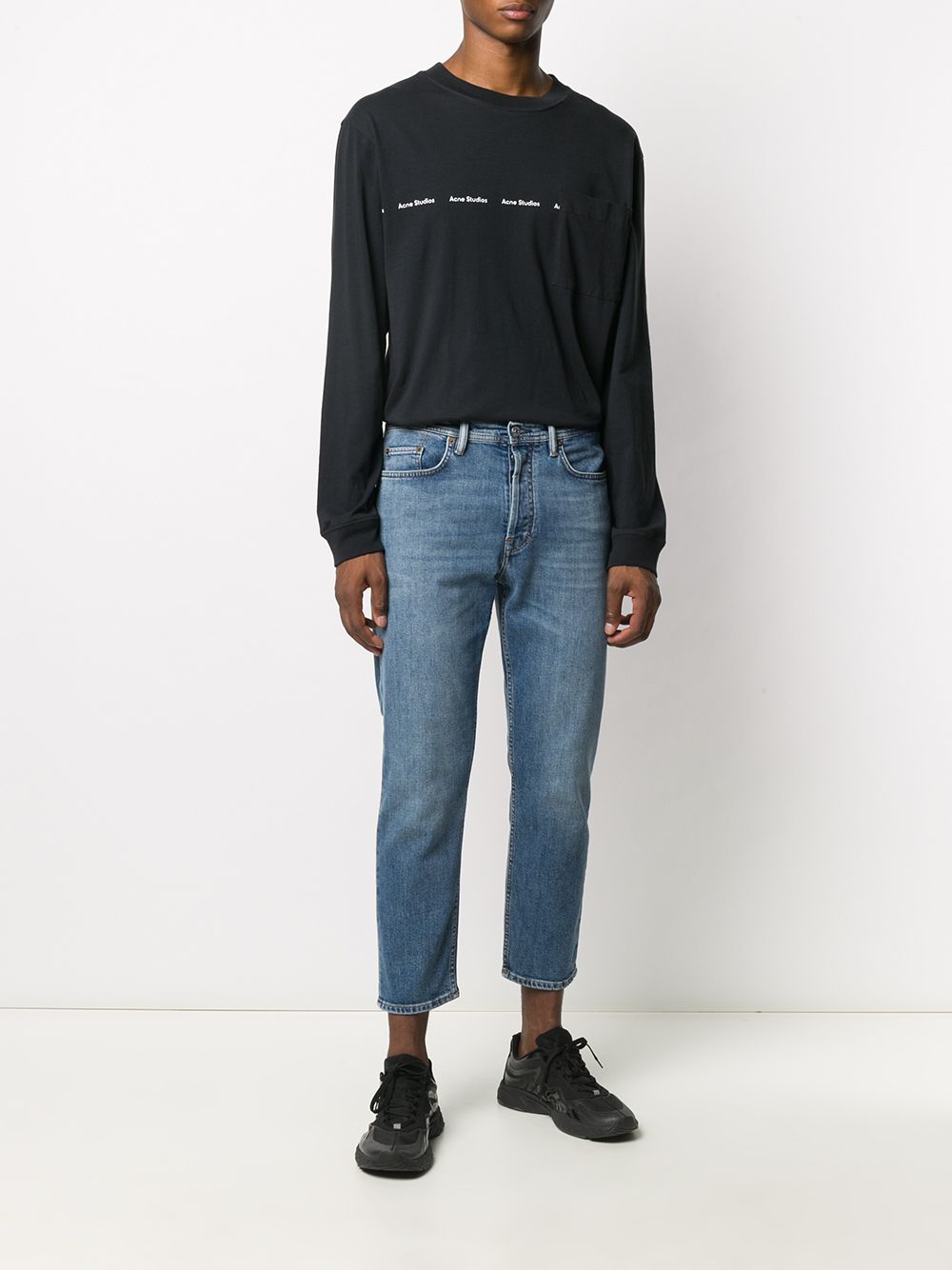 Vaqueros Acne Studios de corte entallado en azul orgánico