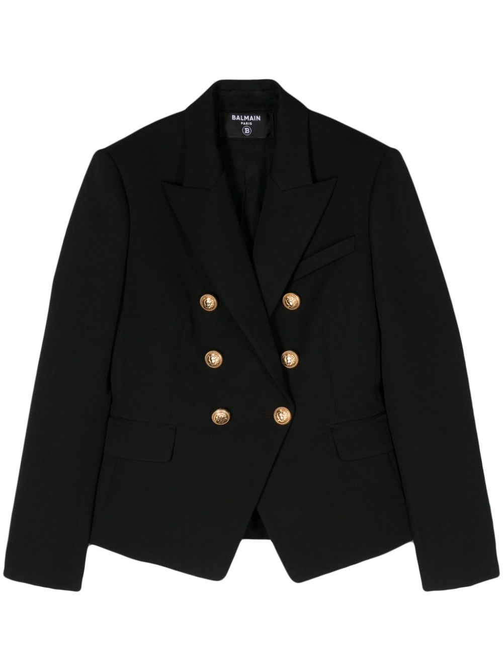Balmain Jackets Black wool double-breasted