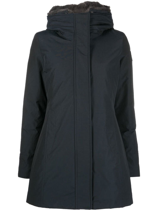 Blue Woolrich Padded Cotton-Blend Coat