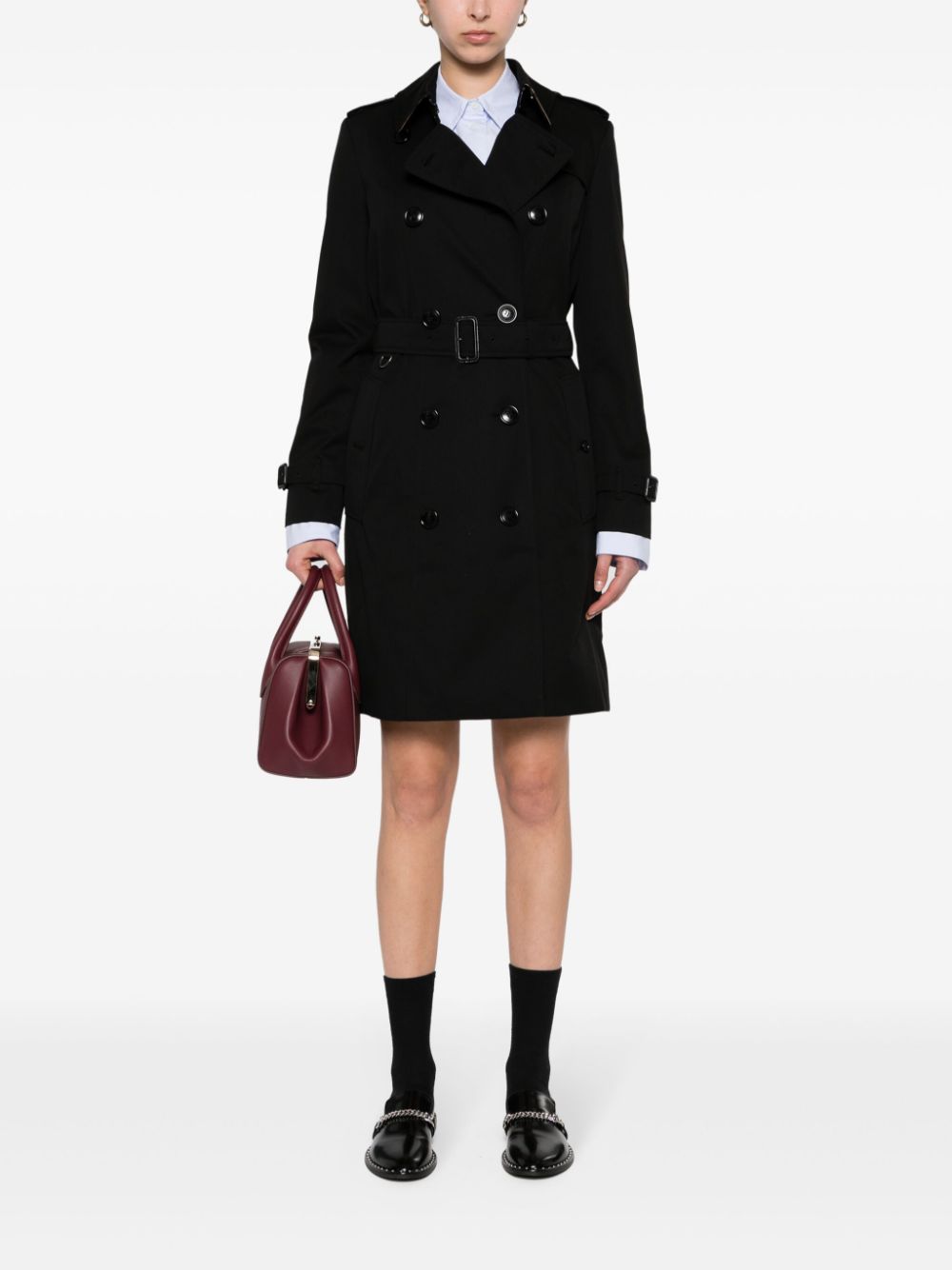 Burberry Coats Black gabardine trench