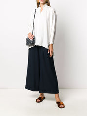 Daniela Gregis Trousers Blue wool wide-leg