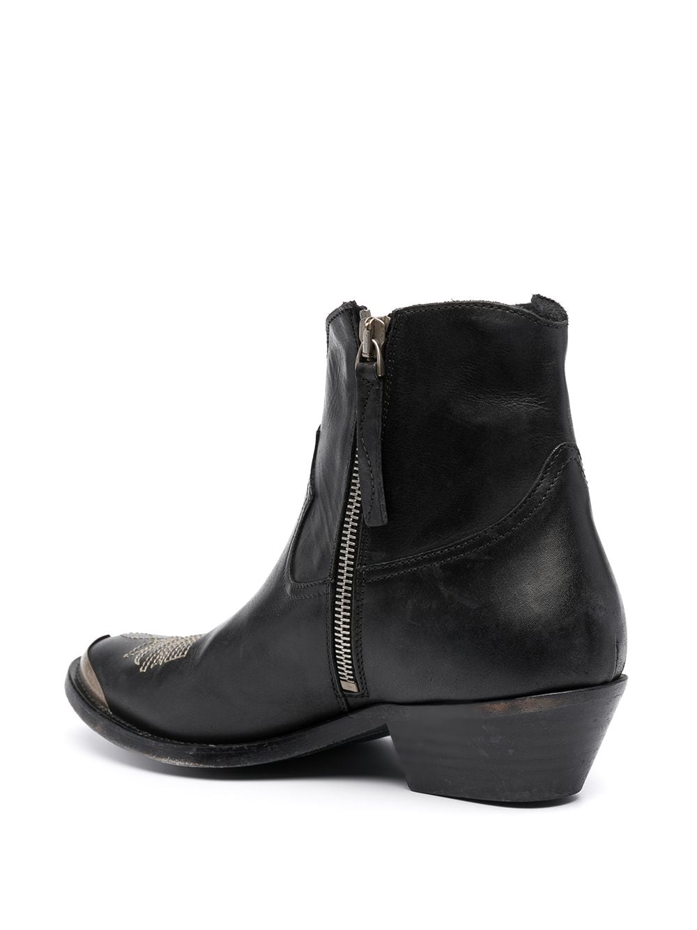 Golden Goose Boots Black leather ankle