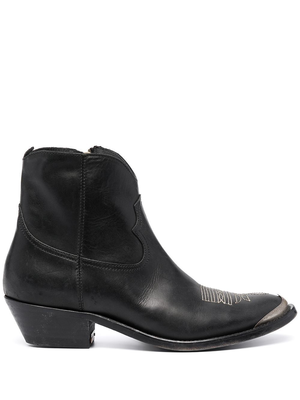 Golden Goose Boots Black leather ankle