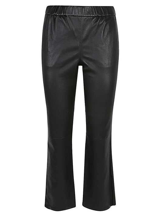 Enes Black Straight Trousers — Elegant Everyday Fit