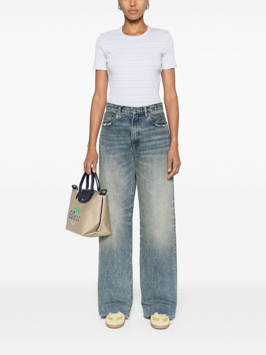 Filippa K Clear Blue T‑Shirts & Polos — Organic Cotton Tops