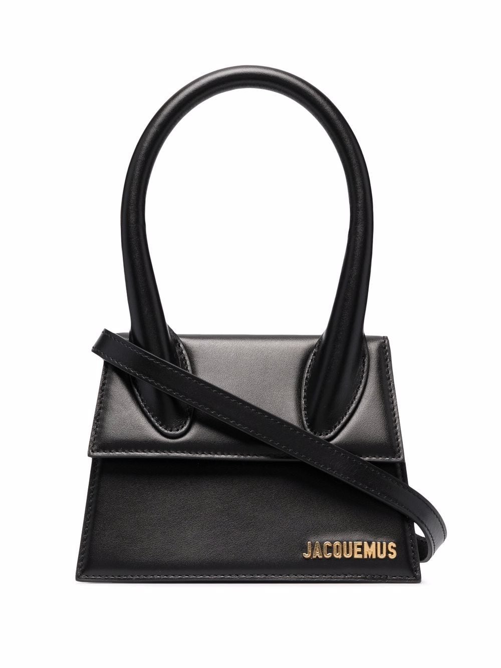 Sac cabas Jacquemus Le Chiquito moyen en cuir noir