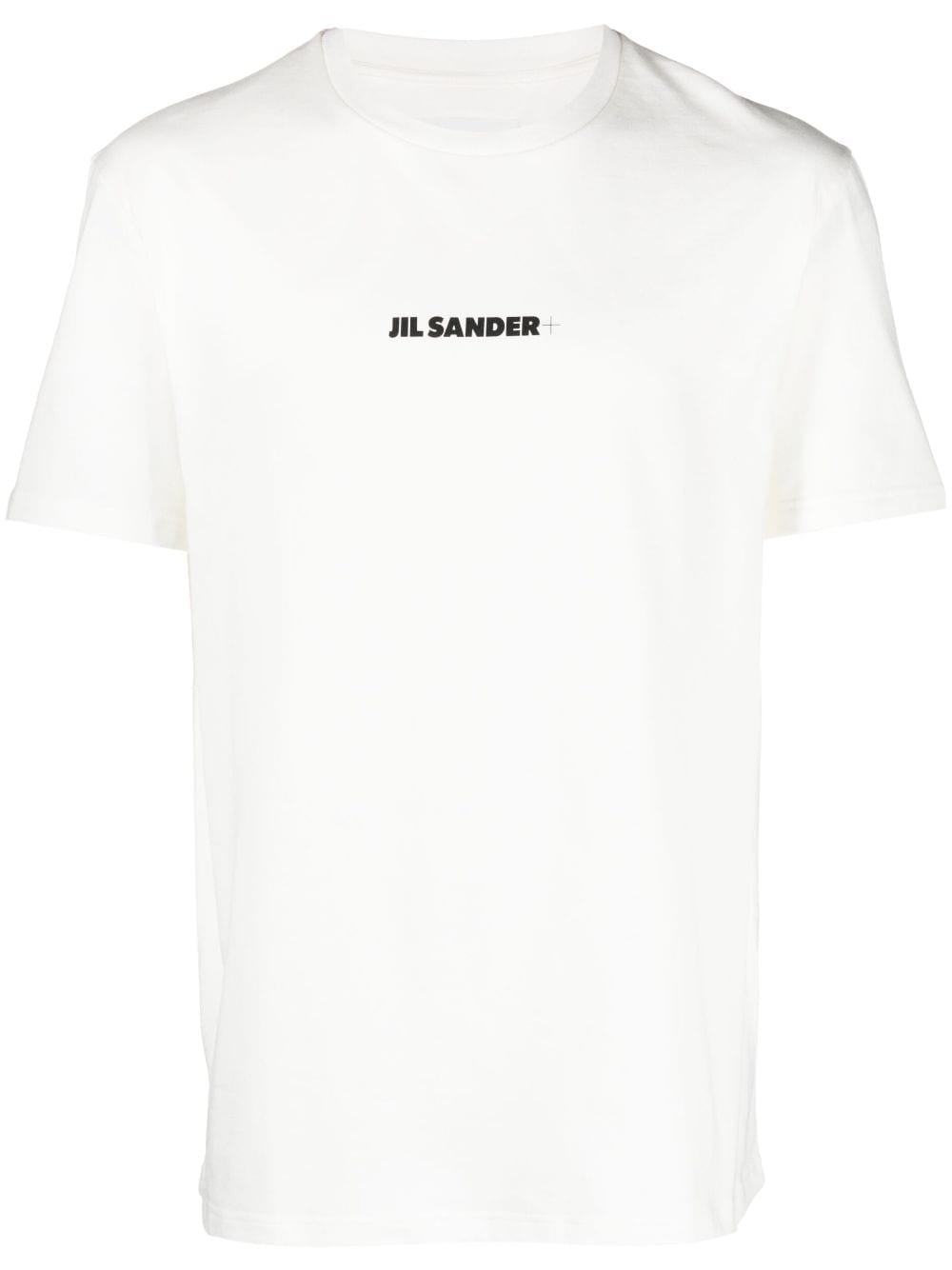 Jil Sander Plus T-shirts and Polos White cotton logo-print